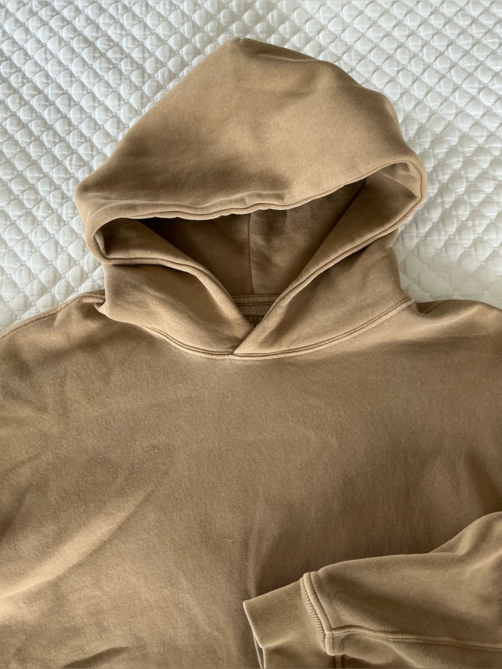Abercrombie & Fitch Men’s Tan/Brown Soft Essential Oversized Pullover Hoodie L - Picture 7 of 8